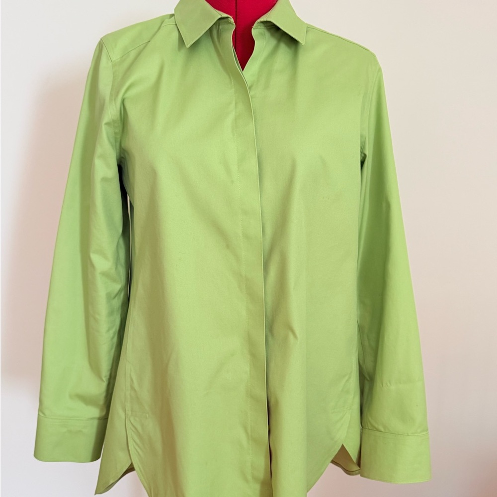 Chico's Lime Green Button-Down Shirt